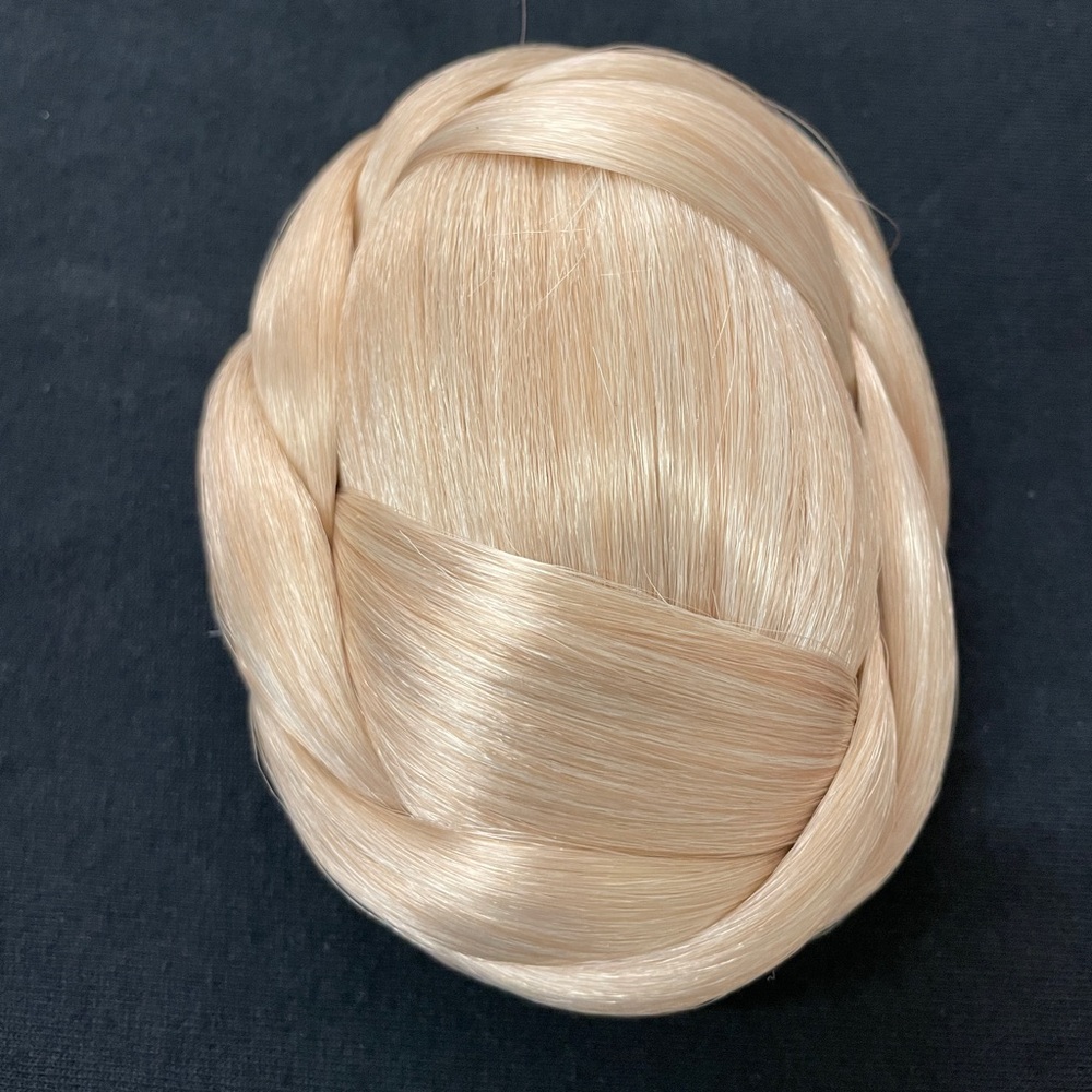Blonde chignon bun hair piece light ash blonde #22 NEW